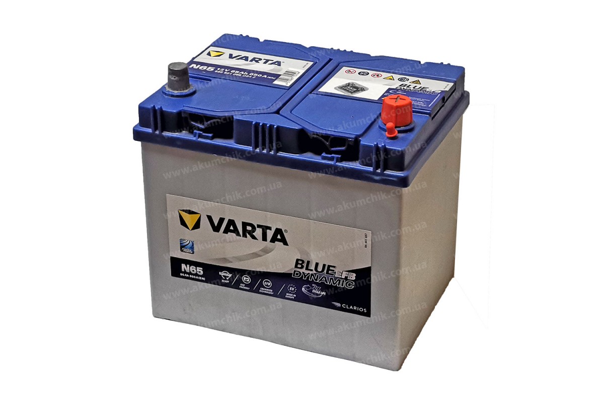 VARTA N65 Blue Dynamic EFB 12V 65Ah 650A Autobatterie Start-Stop