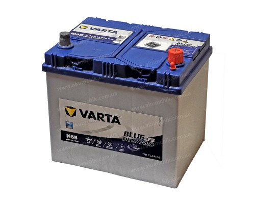 Акумулятор 65Ah-12v Varta Blue Dynamic N65 (232х173х225) Asia EFB Start Stop, R, EN650