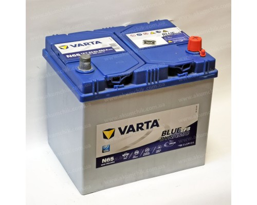 Акумулятор 65Ah-12v Varta Blue Dynamic N65 (232х173х225) Asia EFB Start Stop, R, EN650