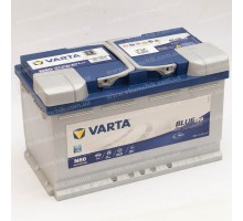 Акумулятор автомобільний 80Ah-12v Varta Blue Dynamic N80 (315х175х190) EFB, R, EN800