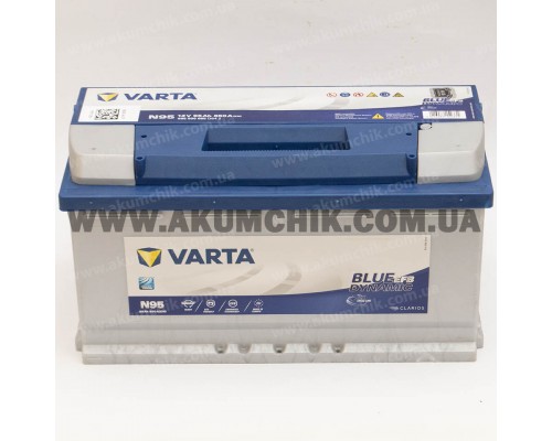 Акумулятор автомобільний 95Ah-12v Varta Blue Dynamic N95 (353х175х190) EFB Start Stop, R, EN850