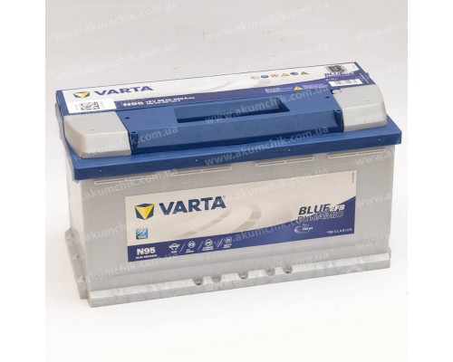 Акумулятор автомобільний 95Ah-12v Varta Blue Dynamic N95 (353х175х190) EFB Start Stop, R, EN850