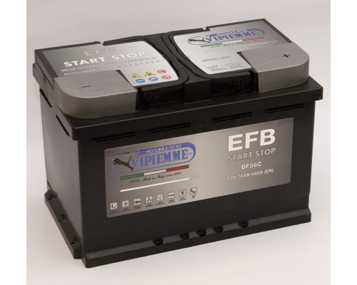 Акумулятор автомобільний 70Ah-12V Vipiemme BF56C (278х175х190) Start Stop EFB, R, EN680
