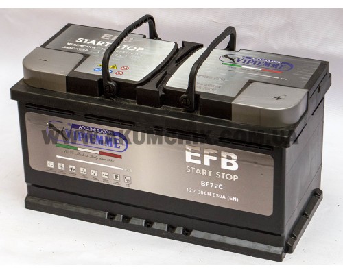 Акумулятор автомобільний 90Ah-12V Vipiemme BF72C (353х175х190) Start Stop EFB, R, EN850