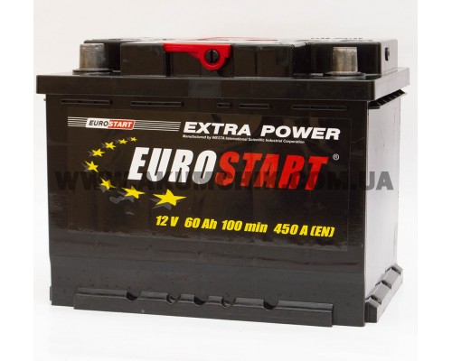 Акумулятор автомобільний 60Ah-12V Eurostart (242х175х190), L, EN450