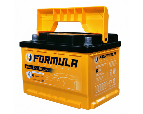 Акумулятор автомобільний 6CT-60 FORMULA Professional 60Ah-12V (242х175х175), (+ праворуч), EN600