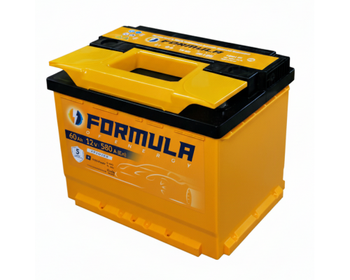 Акумулятор автомобільний 6CT-60 FORMULA 60Ah-12V (242х175х190), (+ ліворуч), EN580