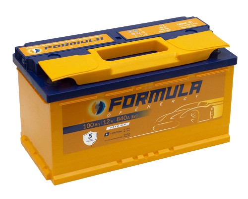 Акумулятор автомобільний 100Ah-12V Formula (353х175х190), R, EN840