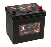 Аккумулятор автомобильный 60Ah-12v Yuasa YBX3005 Asia (232х173х225), R, EN500