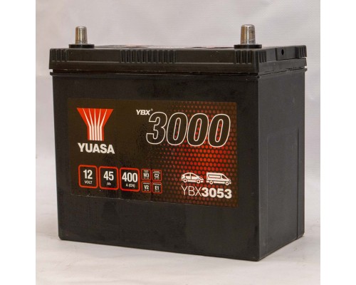 Акумулятор автомобільний 45Ah-12v Yuasa YBX3053 Asia (238х129х223), R, EN400