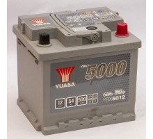 Аккумулятор автомобильный 54Ah-12v Yuasa YBX5012 (207х175х190), R, EN500