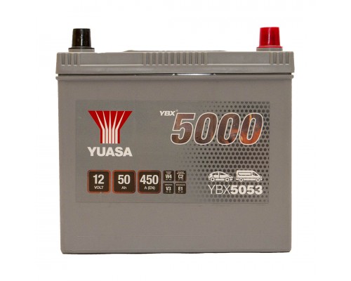 Акумулятор автомобільний 50Ah-12v Yuasa YBX5053 Asia (238х129х223), R, EN450