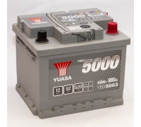 Акумулятор автомобільний 52Ah-12v Yuasa YBX5063 (207х175х190) низький, R, EN520