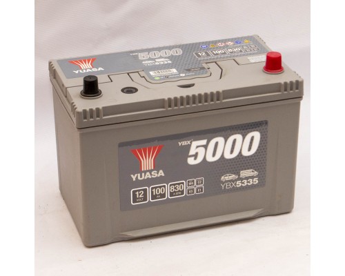 Акумулятор автомобільний 100Ah-12v Yuasa YBX5335 Asia (303х174х222), R, EN830
