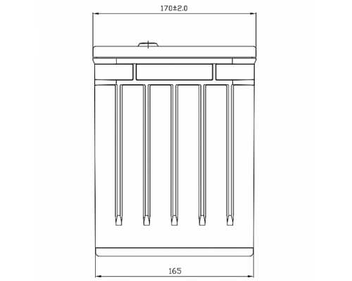 Акумуляторна батарея CSB GP121000, 12V 100Ah (343х168х215(220) мм)