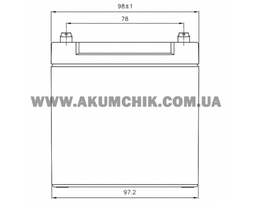 Аккумуляторная батарея CSB GP12120F2, 12V 12Ah (151х98х100мм)