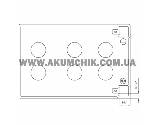 Аккумуляторная батарея CSB GP12120F2, 12V 12Ah (151х98х100мм)