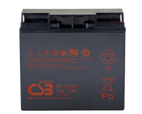 Акумуляторна батарея CSB GP12170B1, 12V 17Ah (181х77х167мм)