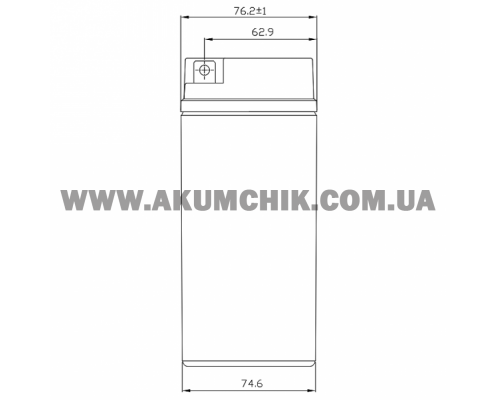 Акумуляторна батарея CSB GP12170B1, 12V 17Ah (181х77х167мм)
