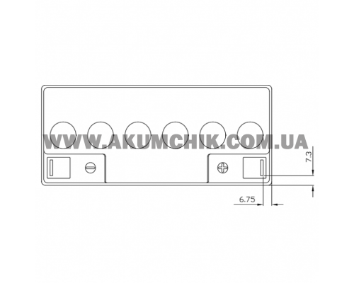 Акумуляторна батарея CSB GP12170B1, 12V 17Ah (181х77х167мм)