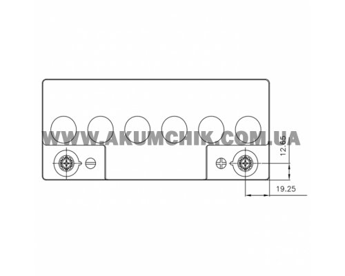 Аккумуляторная батарея CSB GP12200, 12V 20Ah (181х77х167 мм)