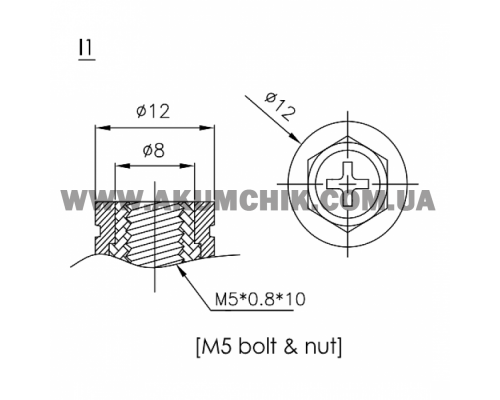 Аккумуляторная батарея CSB GP12200, 12V 20Ah (181х77х167 мм)