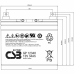 Акумуляторна батарея CSB GP12340, 12V 34Ah (195х130х155 мм)