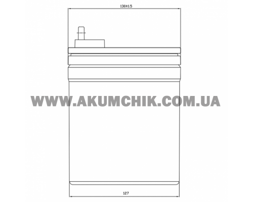 Акумуляторна батарея CSB GP12340, 12V 34Ah (195х130х155 мм)