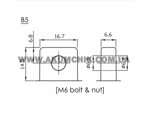Акумуляторна батарея CSB GP12340, 12V 34Ah (195х130х155 мм)
