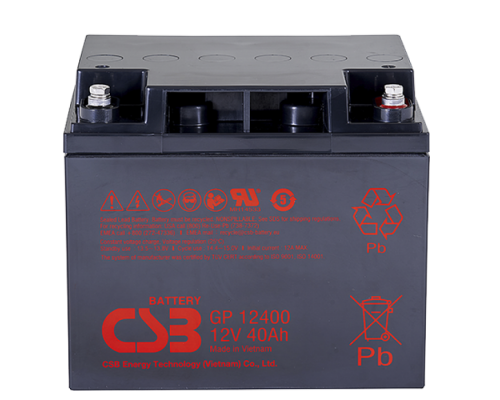 Акумуляторна батарея CSB GP12400, 12V 40Ah (197х167х170 мм)