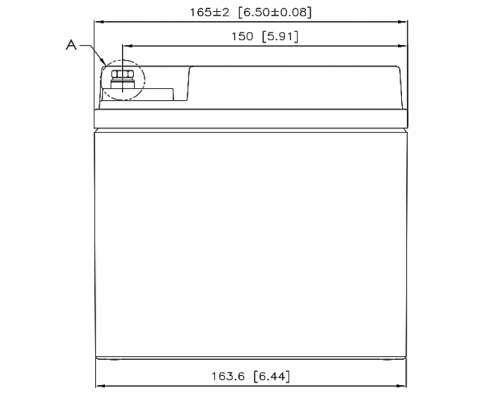 Акумуляторна батарея CSB GP12400, 12V 40Ah (197х167х170 мм)