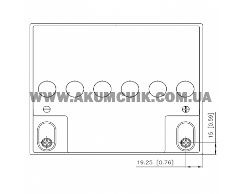Акумуляторна батарея CSB GP12400, 12V 40Ah (197х167х170 мм)