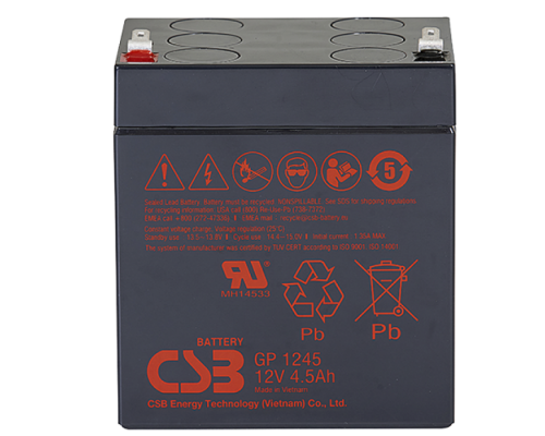 Акумуляторна батарея CSB GP1245 F1, 12V 4.5Ah (90 х70х100 (105))