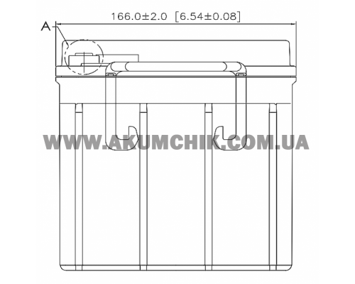 Акумуляторна батарея CSB GP12650, 12V 65Ah (350х166х174 мм)