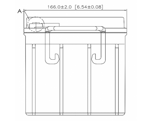 Акумуляторна батарея CSB GP12650, 12V 65Ah (350х166х174 мм)