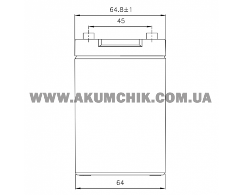 Акумуляторна батарея CSB GP1272F2, 12V 7,2Ah (151х65х100мм) 2,4кг