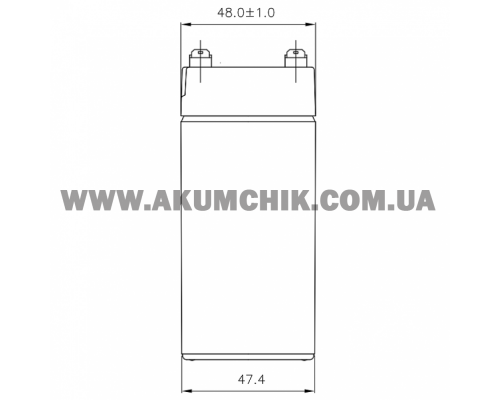 Акумуляторна батарея CSB GP645, 6V 4.5Ah (70 х 47 х 105 (110) )
