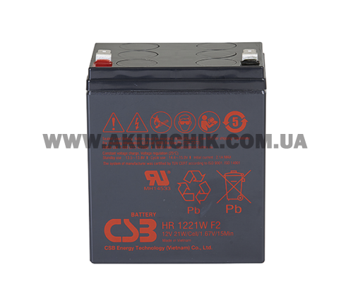 Акумуляторна батарея CSB HR1221WF2, 12V 5Ah (90 х70х100 (105))