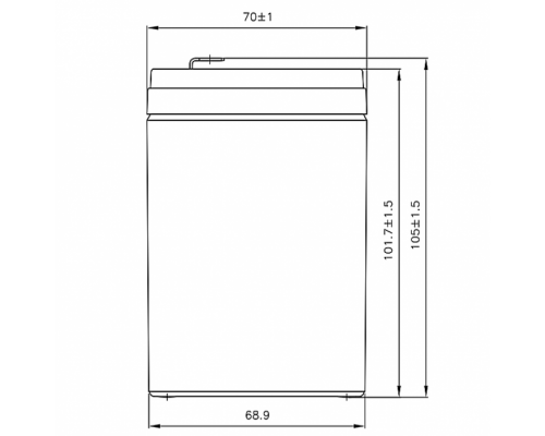 Акумуляторна батарея CSB HR1221WF2, 12V 5Ah (90 х70х100 (105))