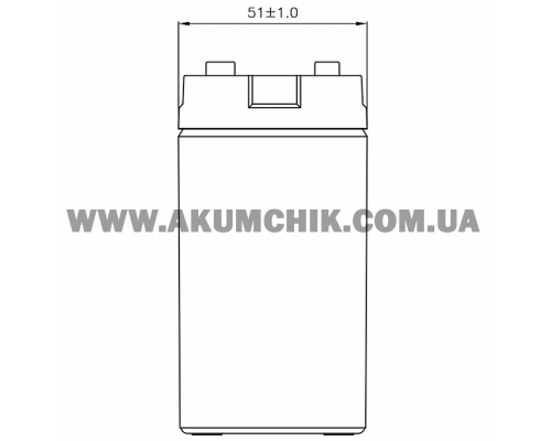 Акумуляторна батарея CSB HR1224WF2, 12V 6.5Ah (151*54*94)