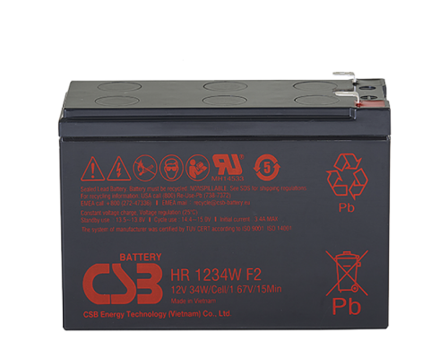 Акумуляторна батарея CSB HR1234WF2, 12V 9Ah (151х65х101мм)