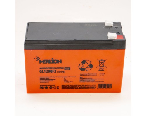 Акумуляторна батарея Merlion GEL GL1290F2, 12V 9Ah (151х65х95(100))