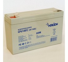 Акумуляторна батарея Merlion AGM GP6140F2, 6V 14Ah (151х50х94 (100))