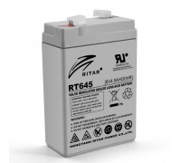 Акумуляторна батарея RITAR RT645, Gray Case, 6V 4.5Ah ( 70х47х99 (105) ), AGM