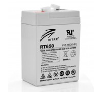 Акумуляторна батарея AGM RITAR RT650, Gray Case, 6V 5Ah ( 70х47х 99 (107) )