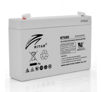 Акумуляторна батарея AGM RITAR RT680, Gray Case, 6V 8Ah ( 151х34х94 (100) )