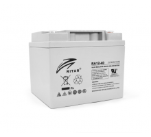 Аккумуляторная батарея AGM RITAR RA12-40, Gray Case, 12V 40.0Ah ( 198 x166 x 169 )