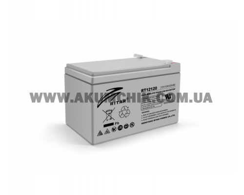 Акумуляторна батарея AGM RITAR RT12120, 12V 12Ah ( 151х98х 95 (101) )