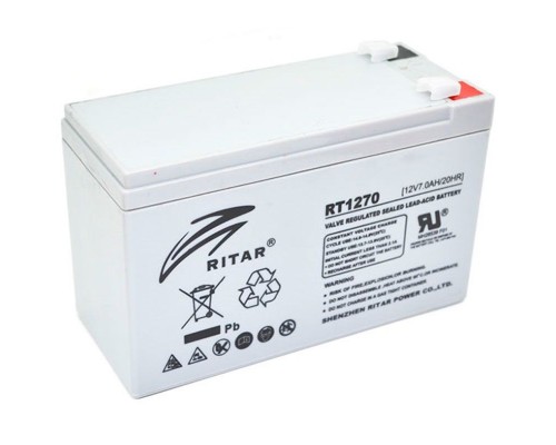 Акумуляторна батарея AGM RITAR RT1270A, 12V 7.0Ah ( 151 х 65 х 94 (100) )