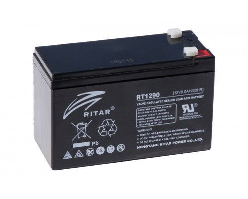 Акумуляторна батарея AGM RITAR RT1290, 12V 9.0Ah ( 151 х 65 х 94 (100) )
